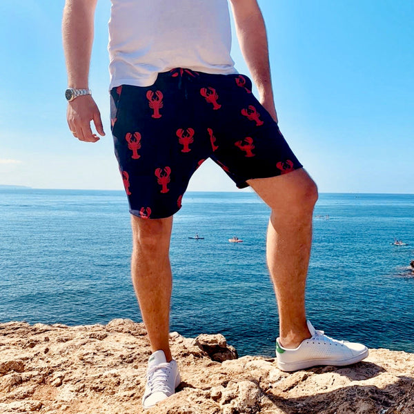 Mens lobster swim trunks sale