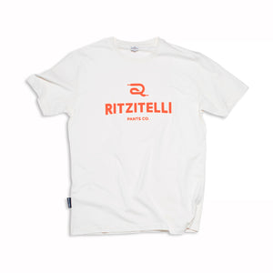 T-Shirt Ritzitelli | off white I neon orange