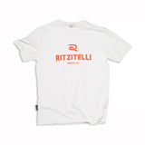 T-Shirt Ritzitelli | off white I neon orange